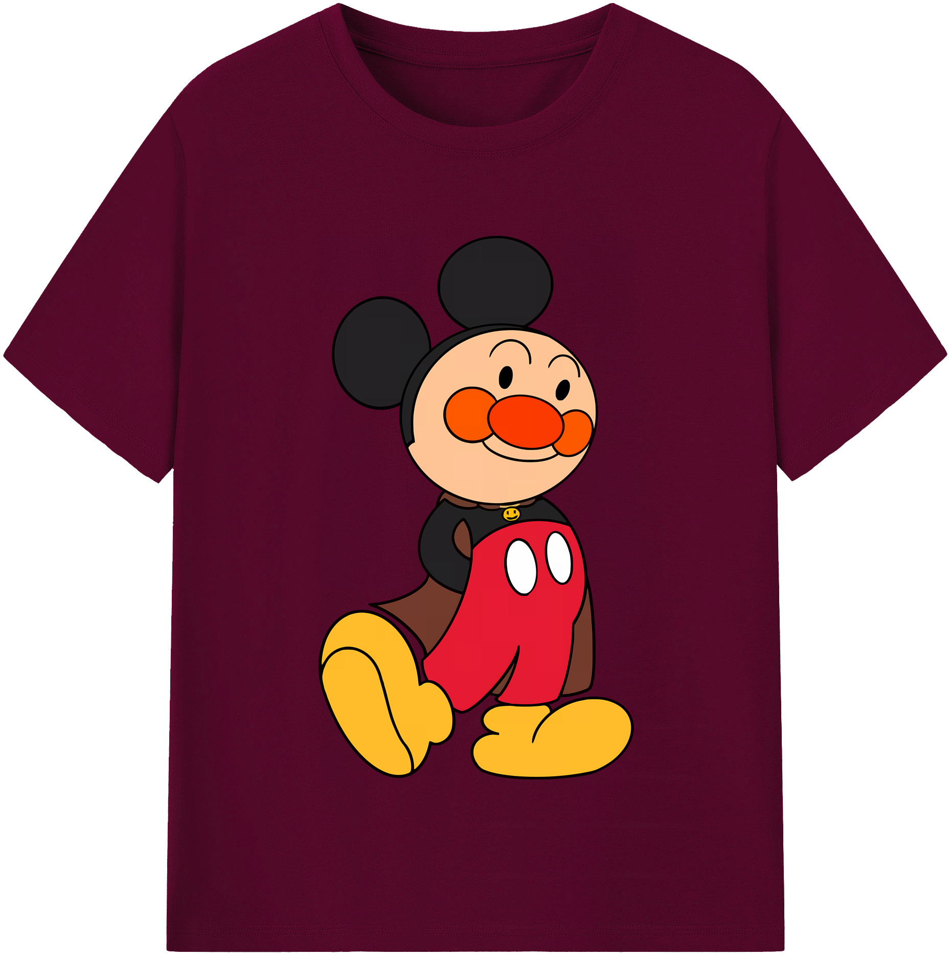 （画像用） アンパンマン Anpanman レディースカジュアルプリントTシャツ（綿100％）